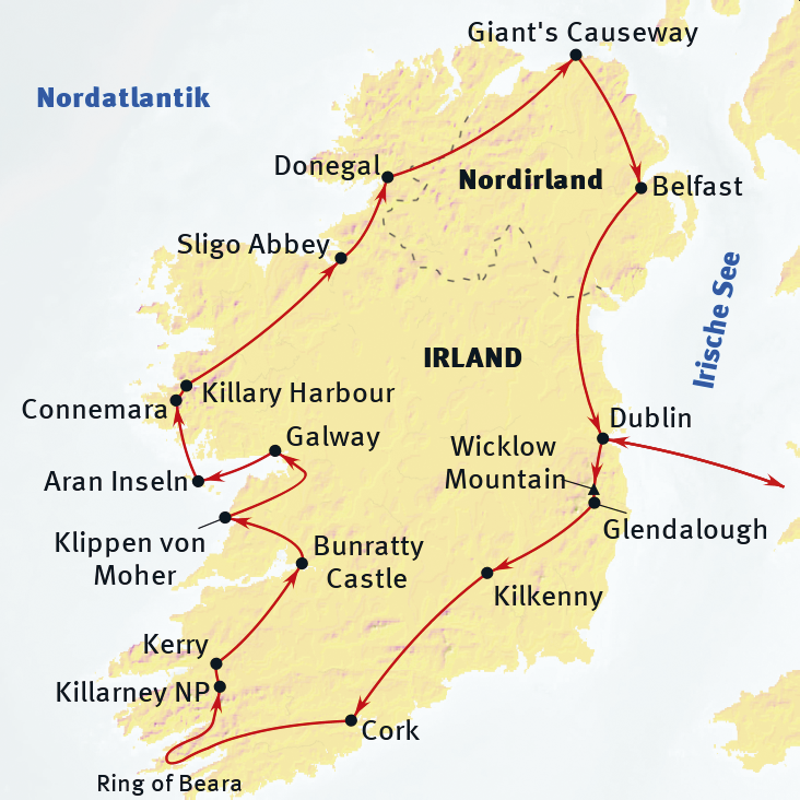 Grosse IrlandRundreise Reise 9601